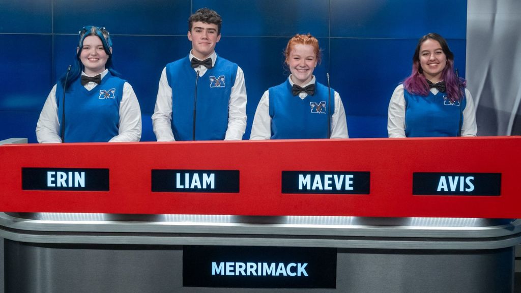 seasoned champs merrimack high beat young team from bedford high on granite state challenge