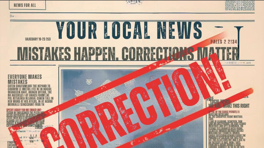 what happens when a mistake is made? how corrections work in journalism