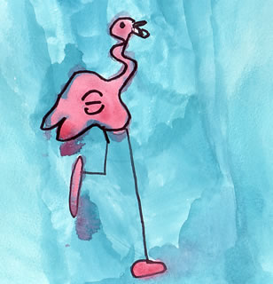 The Lazy Flamingo