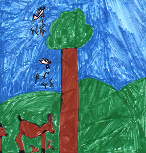How the Deer Got Their Antlers