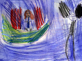 Nicole's First Sea Monster