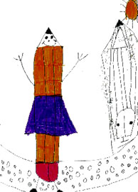 The Pencil Girl Who Lost Her Drawing 