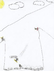The Snowboarding Penguins