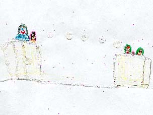 Counting Backward in the Snowy Backyard